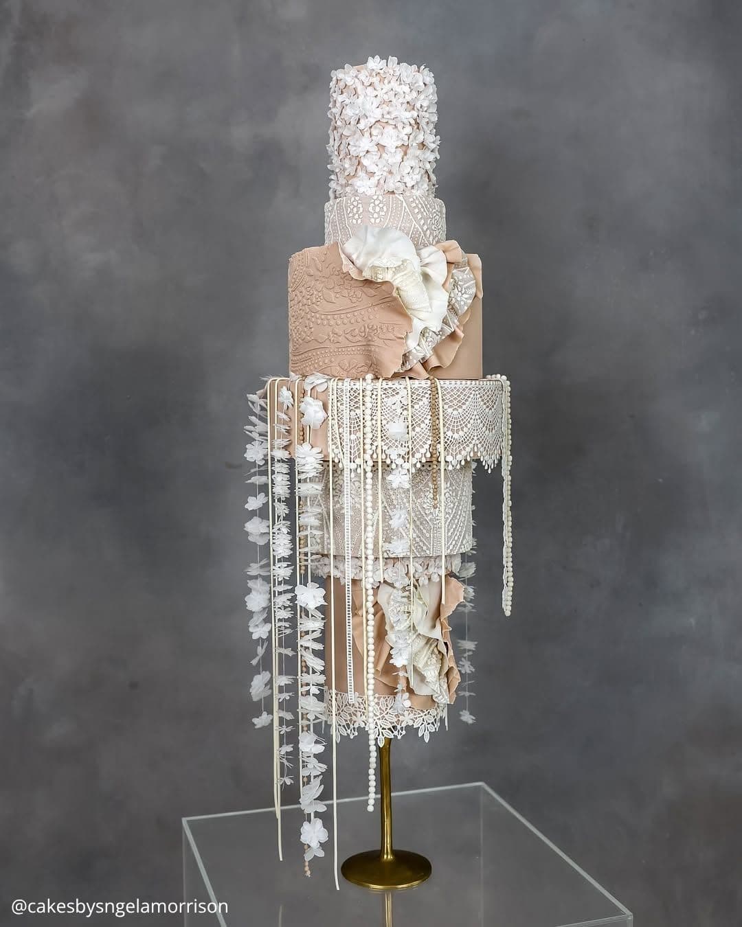 Ruffled Wedding Cakes