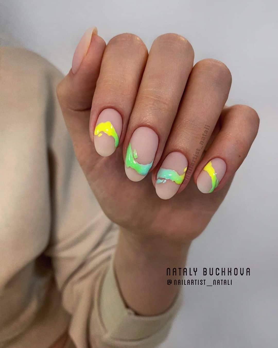 Beach Wedding Nail Inspo