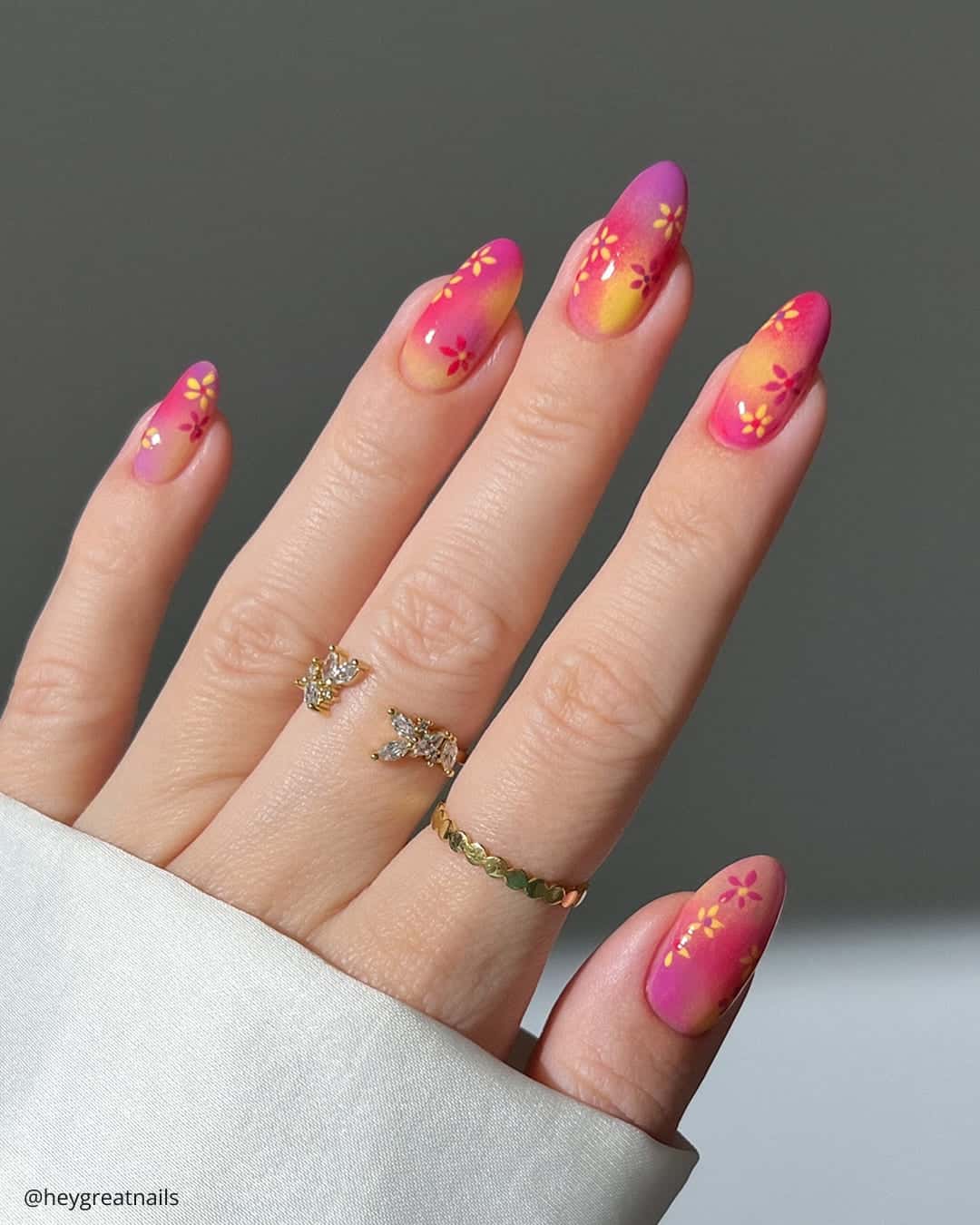 Hot Pink Wedding Nail Inspirations