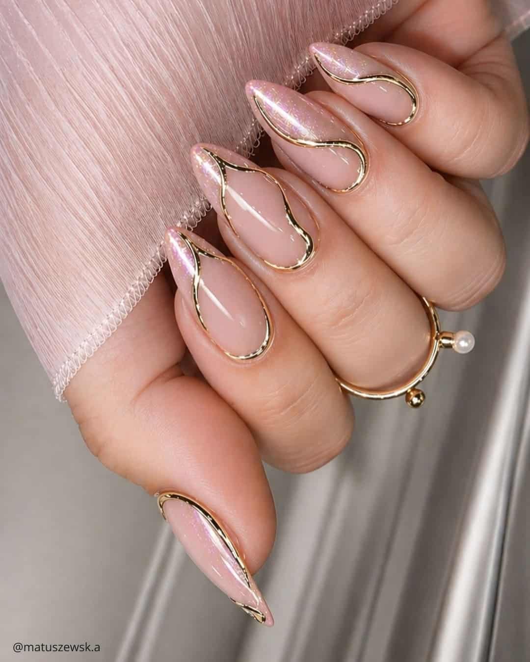Classy Wedding Nails