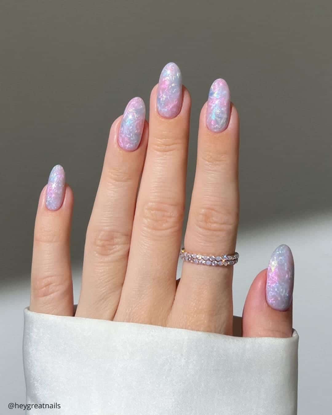 Flower Power Bridal Nails