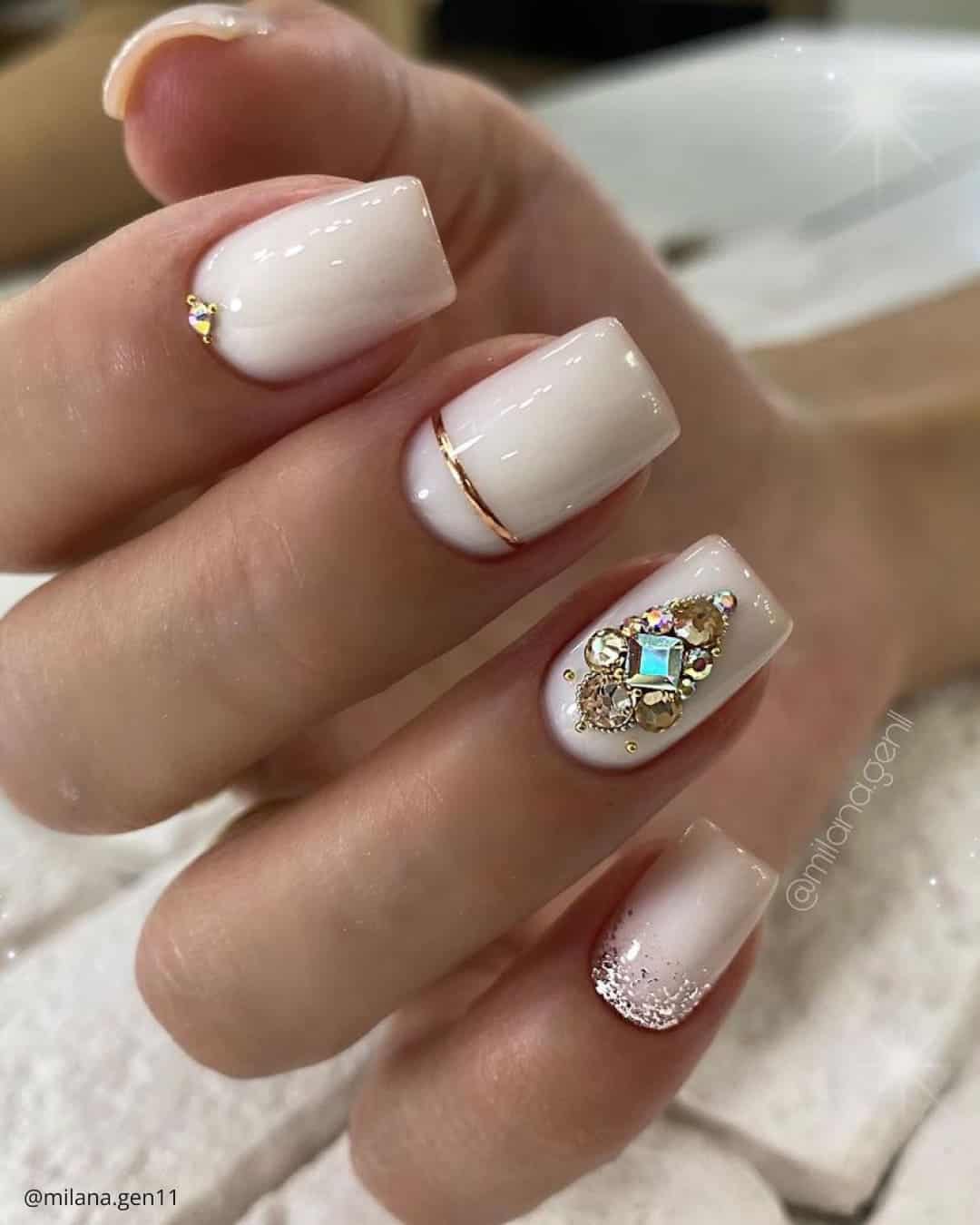 Elegant Simplicity: White Nails