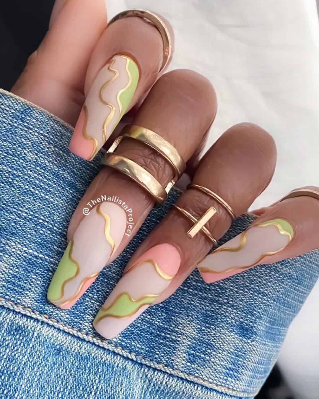 Acrylic Nails For Summer Brides