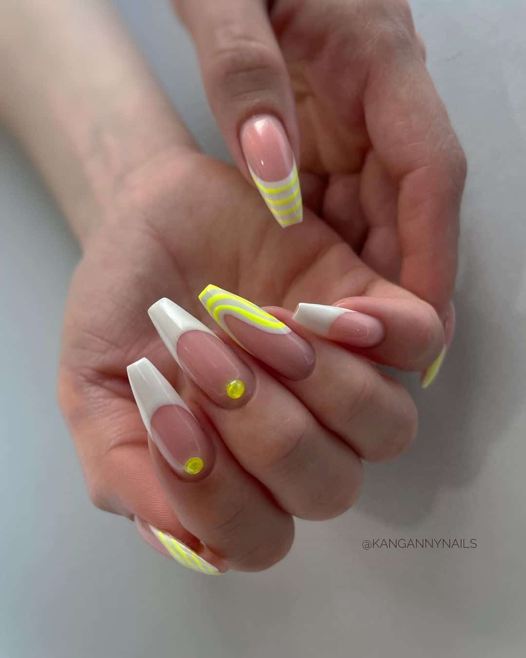 Acrylic Nails For Summer Brides