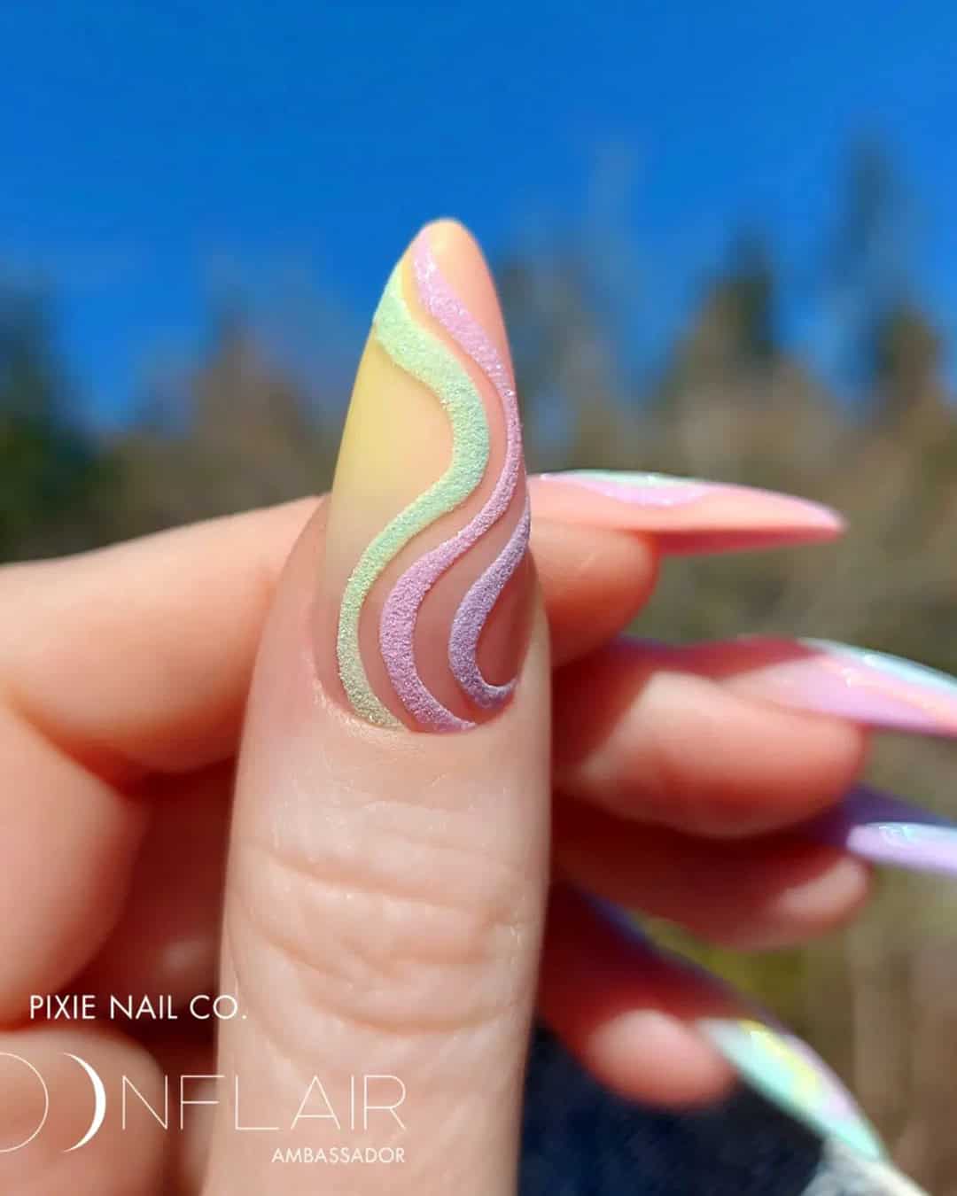 One-Color Toe Nail Summer Designs