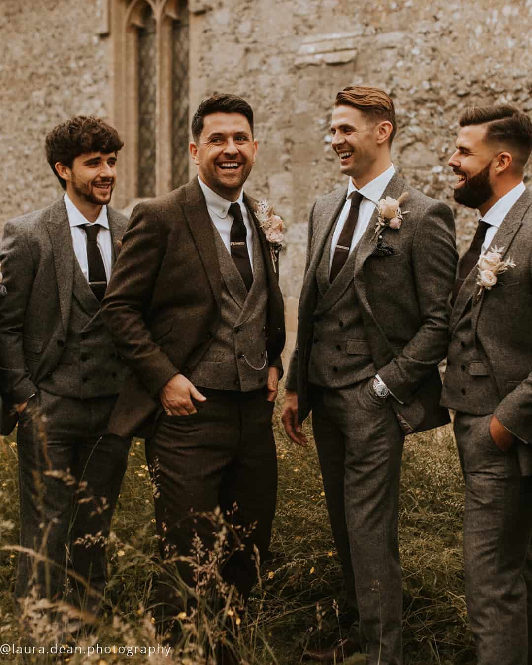 Textured Fabrics In Wedding Groom Suits