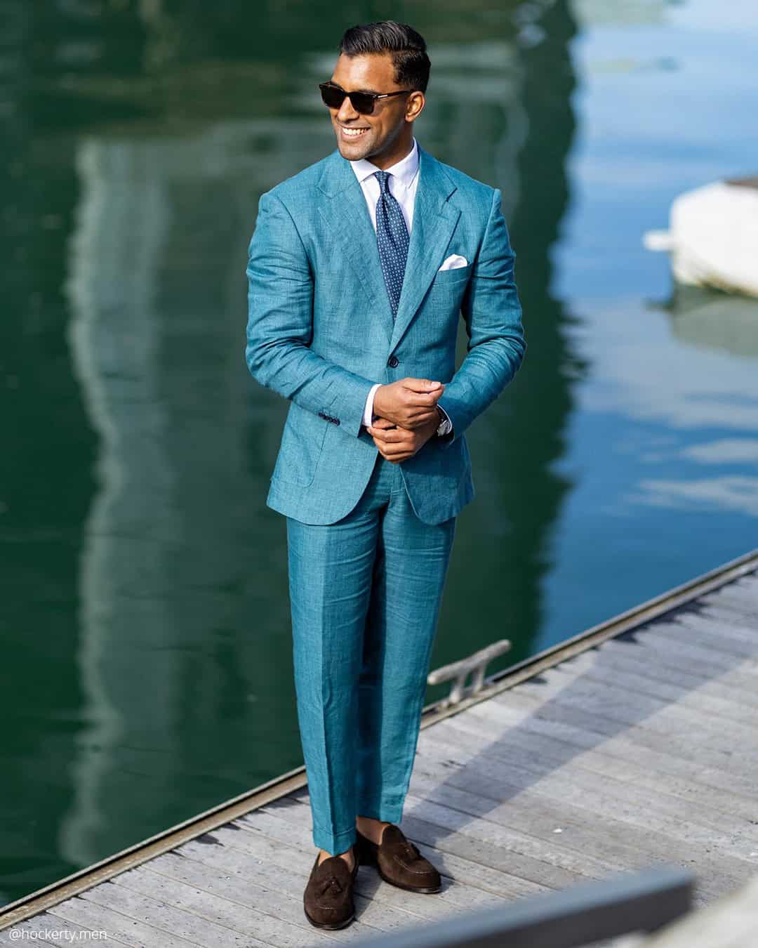 Bold Colors In Grooms Wedding Suits