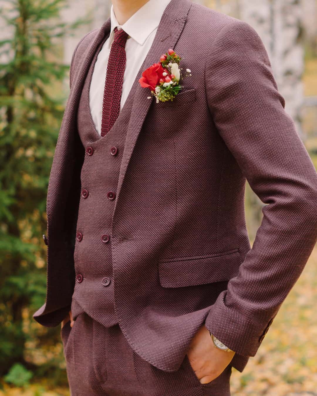 Bold Colors In Grooms Wedding Suits