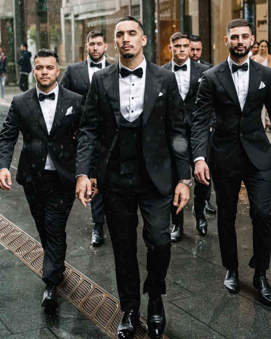 All Black Wedding Suits