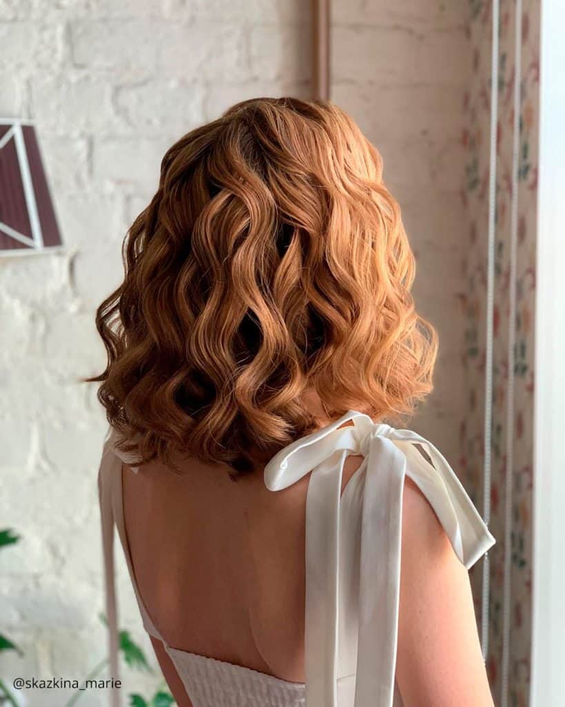 Curly Bob Wedding Hairstyles