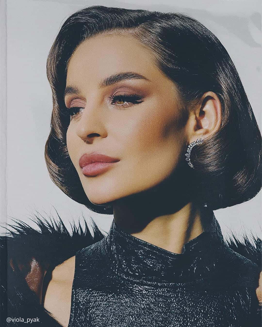 Sleek Bridal Bob Hair