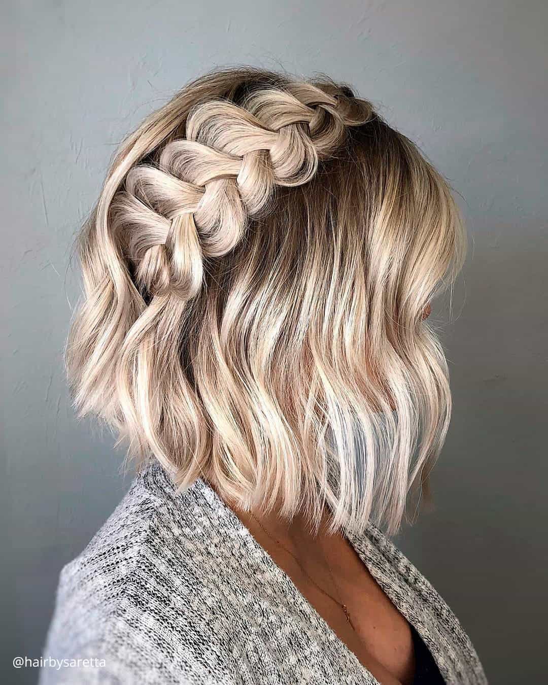 Bob Hairstyles With Flowers