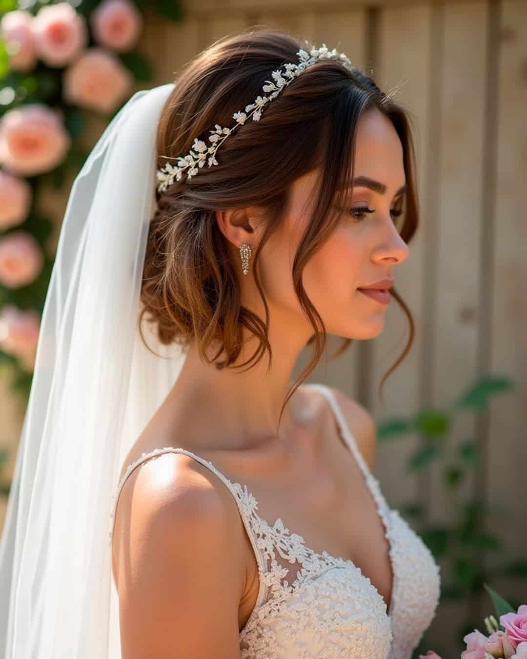 Wedding Bob With Veil