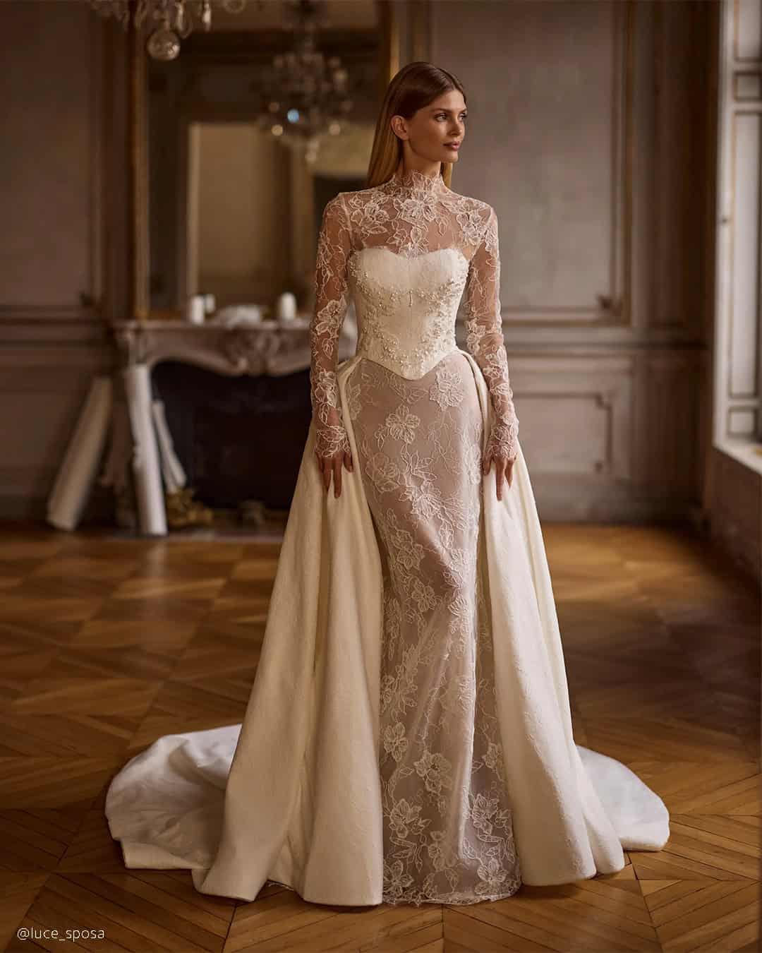 Illusion Wedding Dress Sleeves