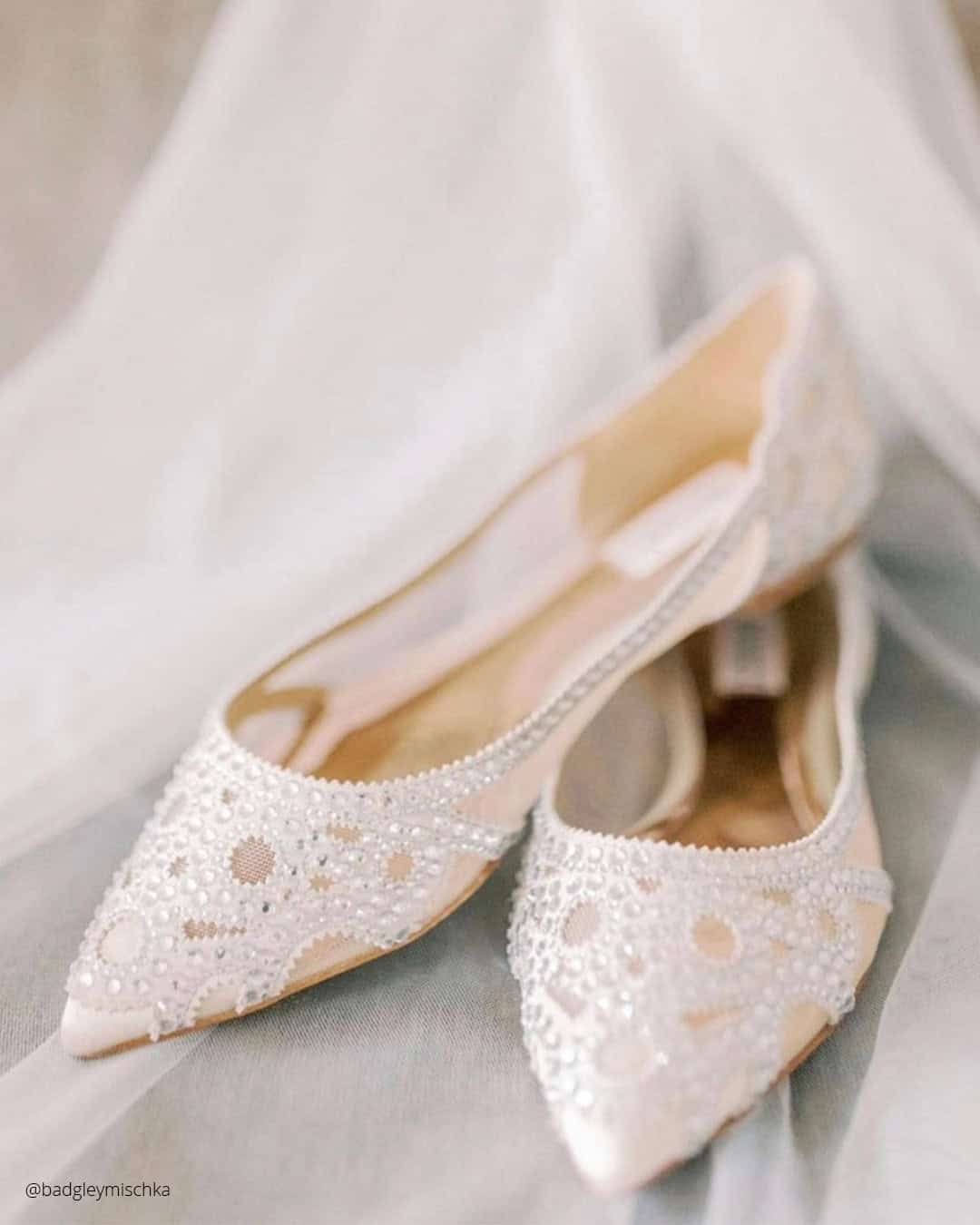 Blue Wedding Flats