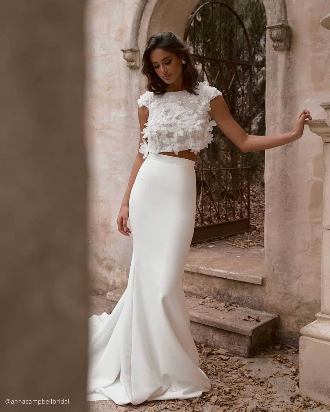 Pretty Two-Pieces Bridal Gowns