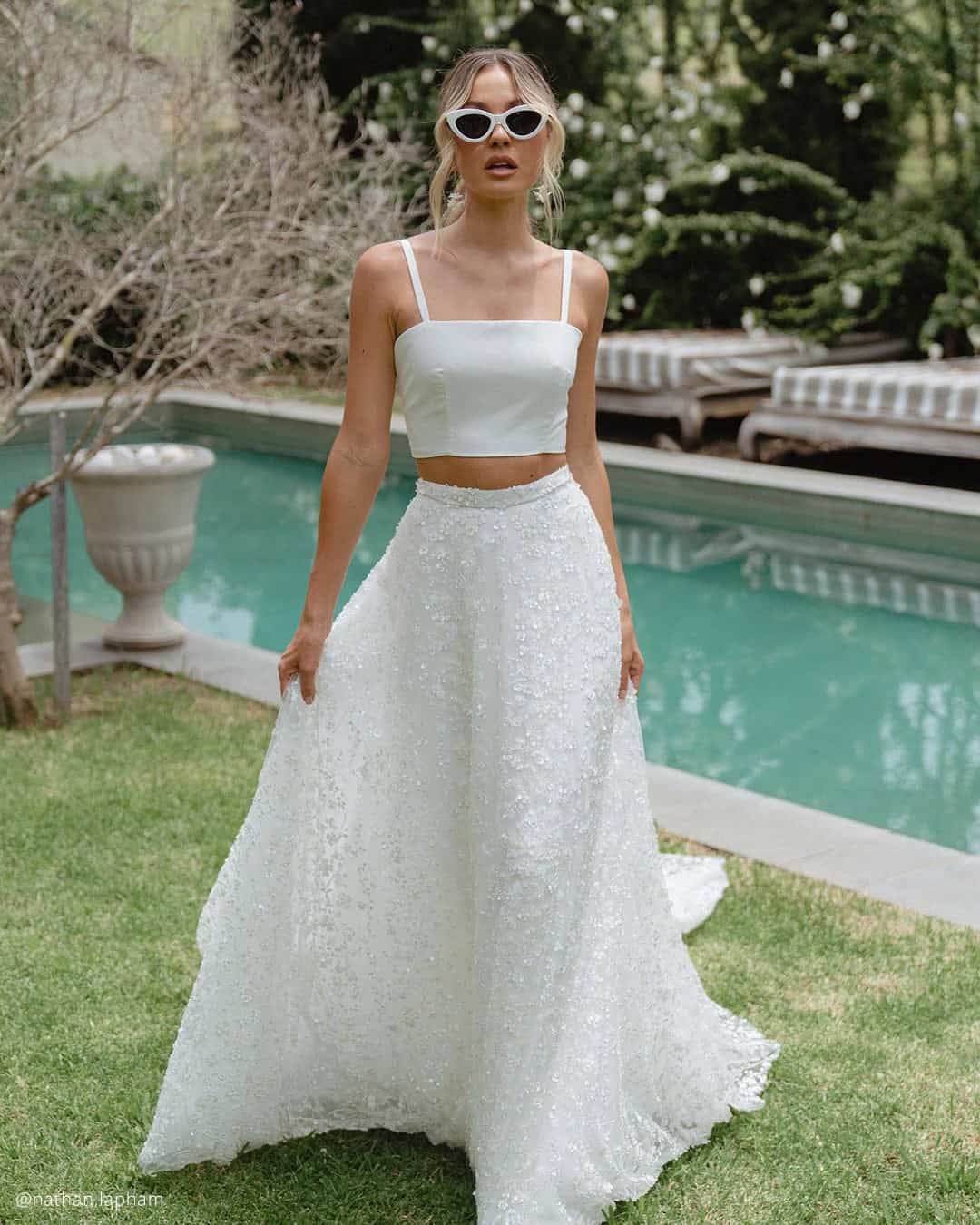 Pretty Two-Pieces Bridal Gowns
