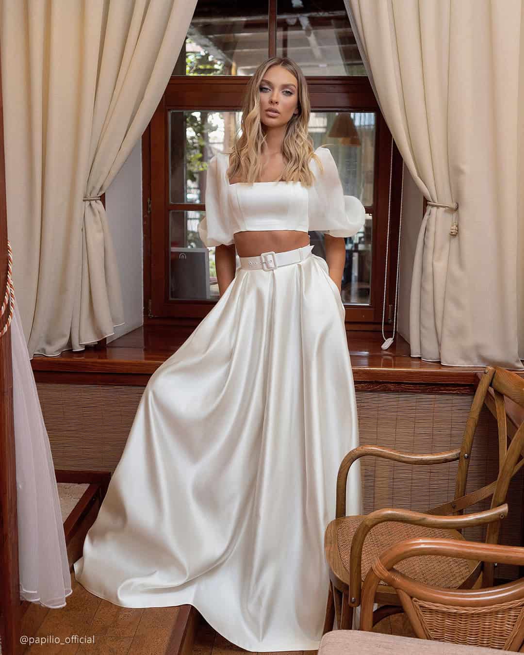 Simple Bridal Skirt Separates