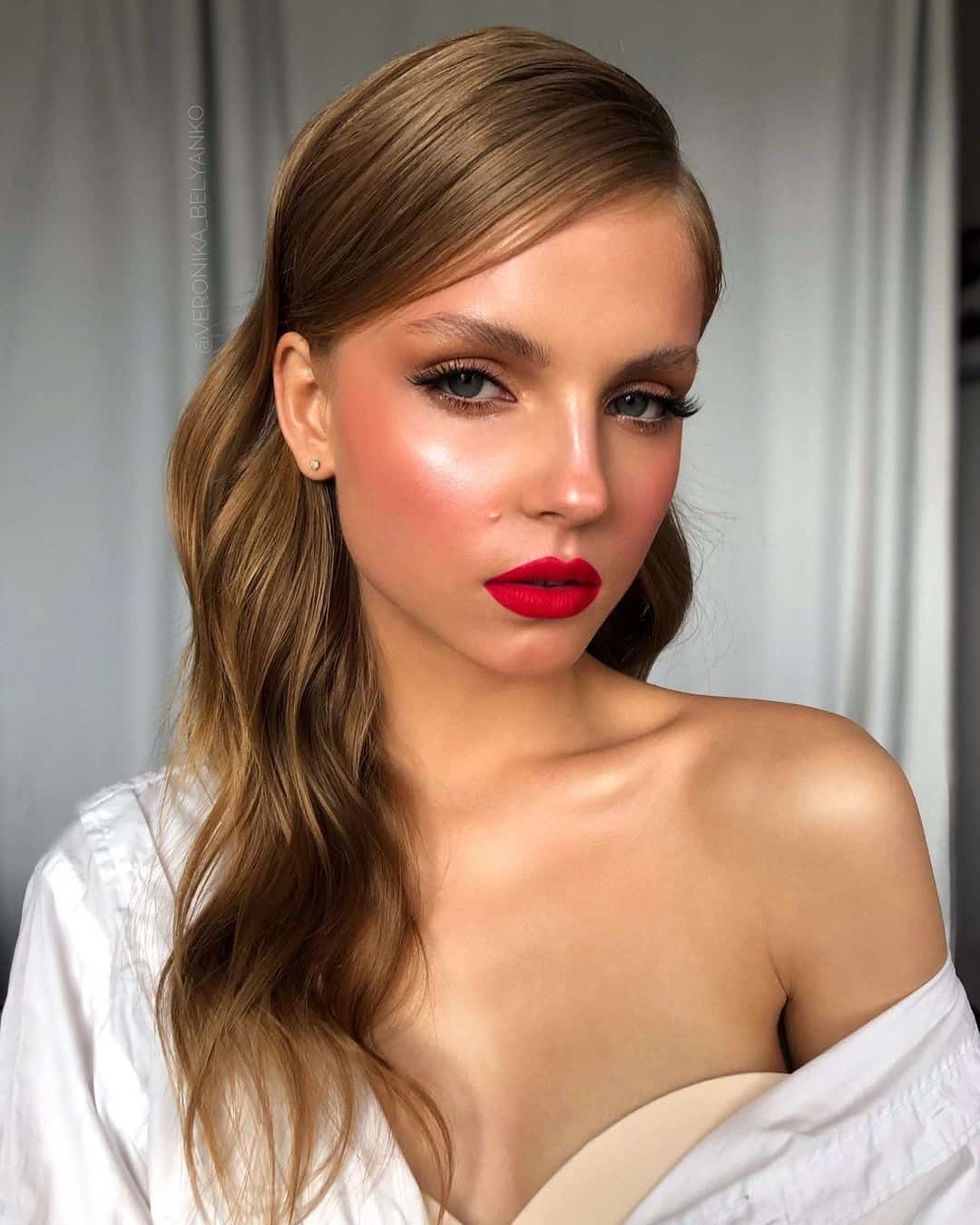 Fall Makeup For Bride's Lips