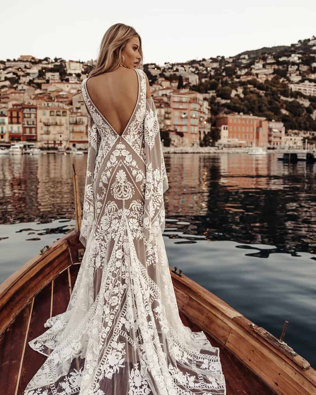 Bohemian Fall Bridal Gowns
