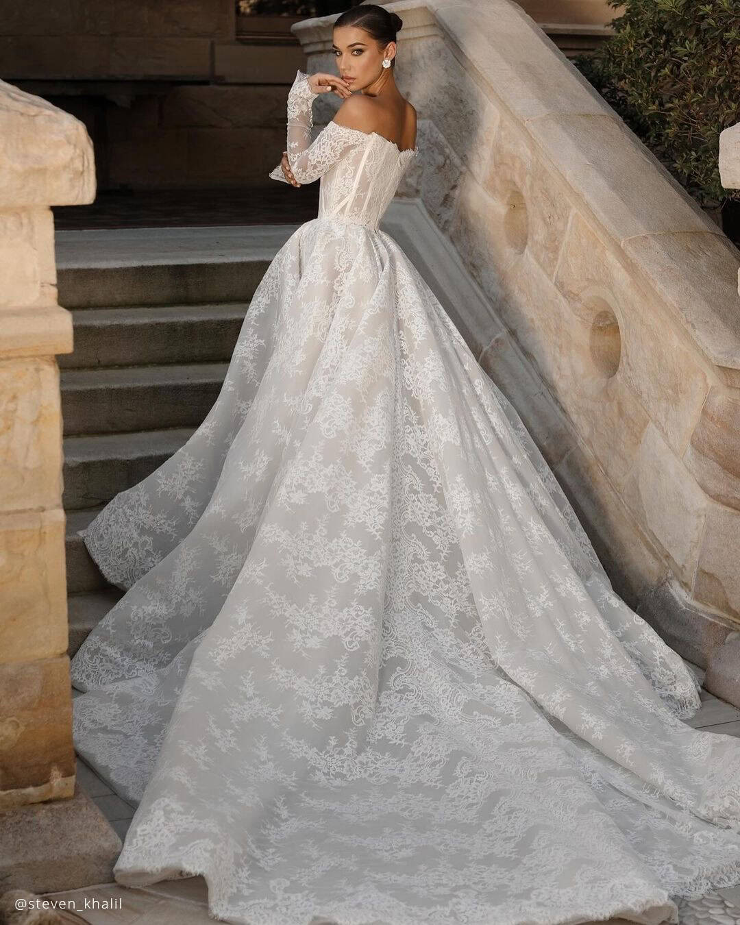 Lace Fall Wedding Dresses