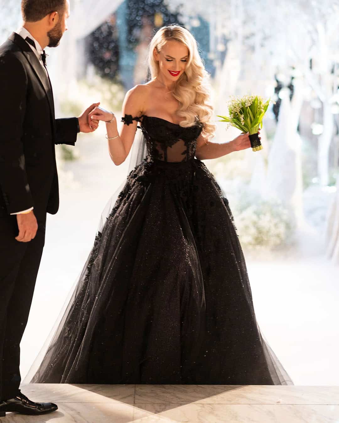 Victorian Gothic Black Wedding Dresses