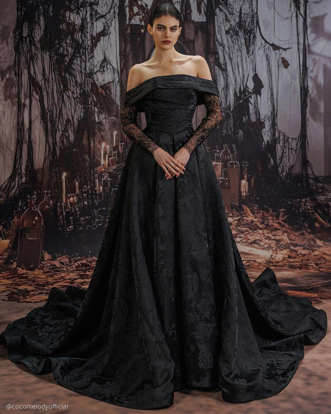 Gothic Black Bridal Dresses
