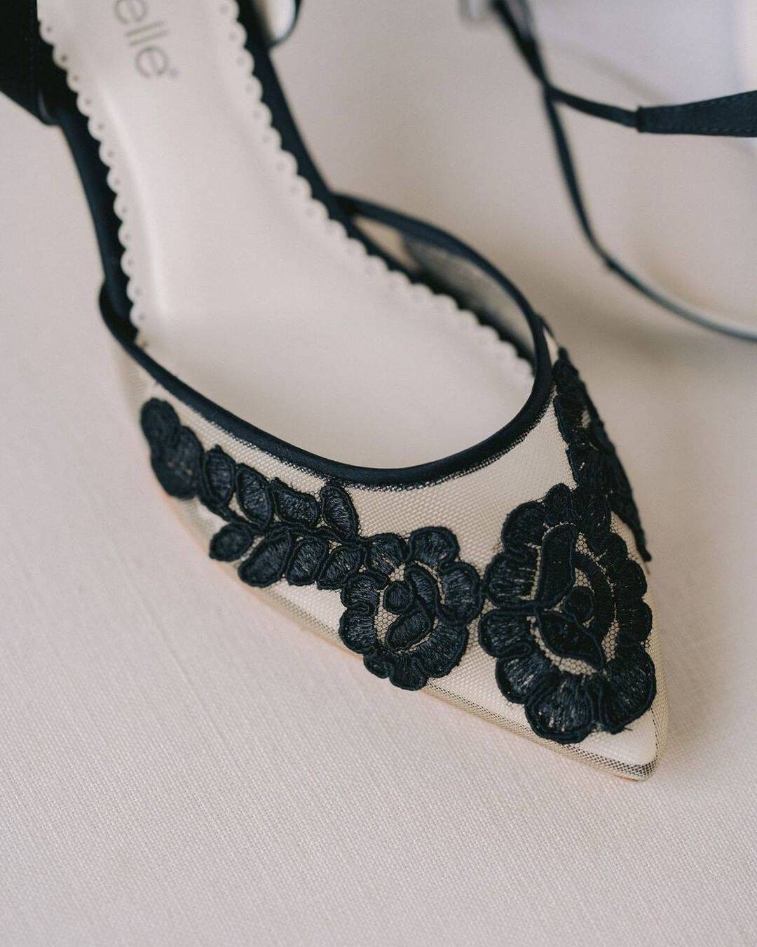Blue Lace Wedding Shoes