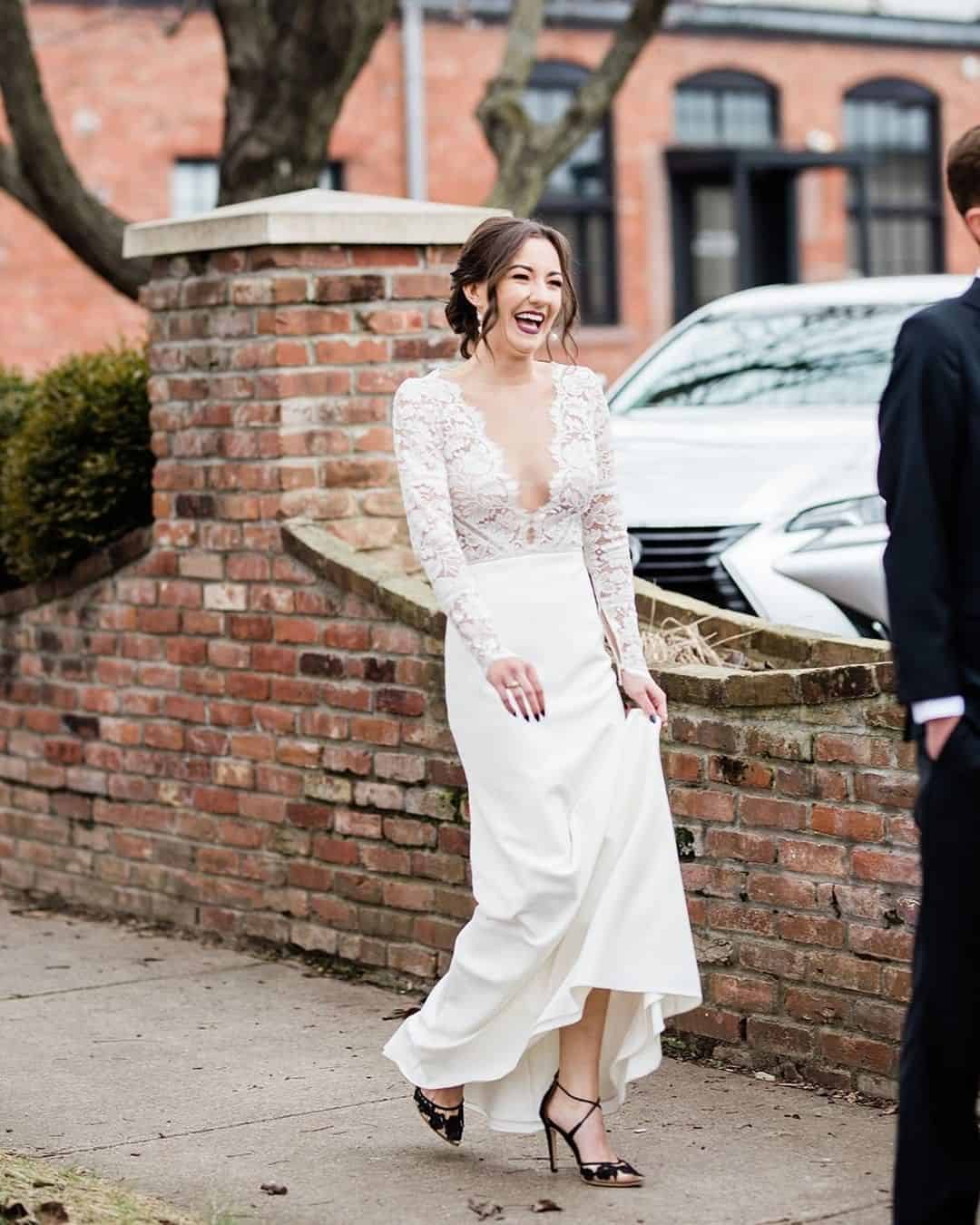Blue Lace Wedding Shoes