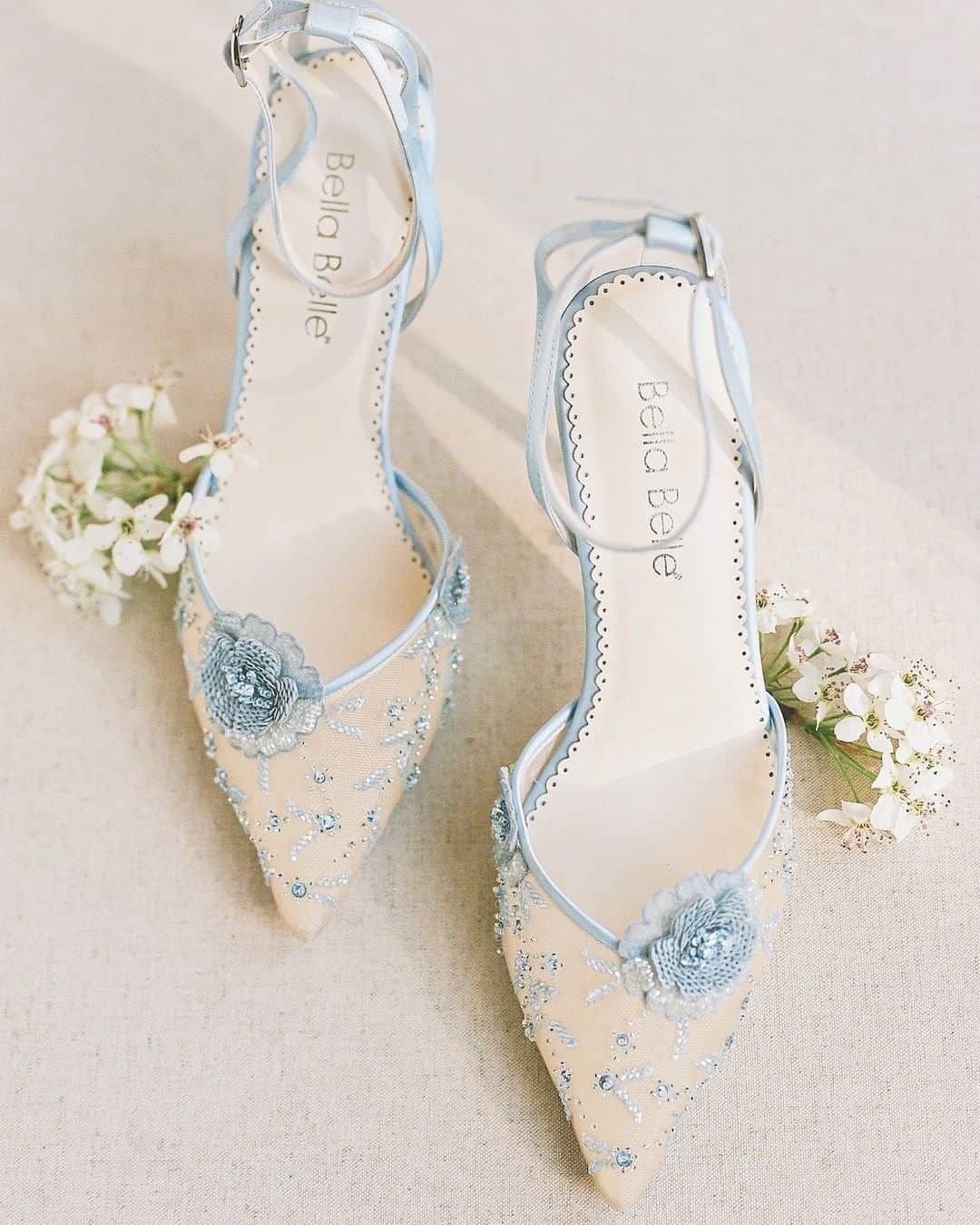 Blue Lace Wedding Shoes