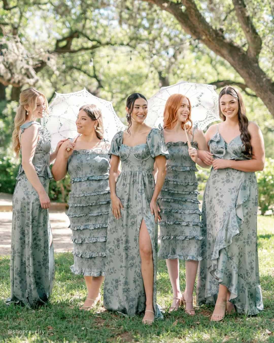 Short Sage Green Bridesmaid Dresses