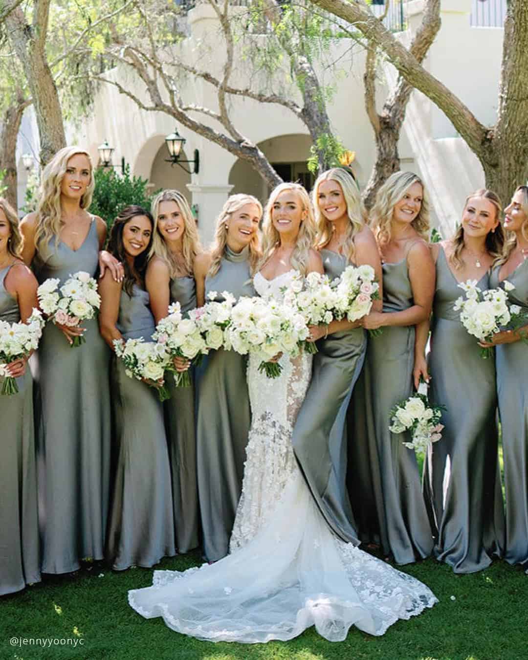 Plus Size Sage Green Bridesmaid Dresses