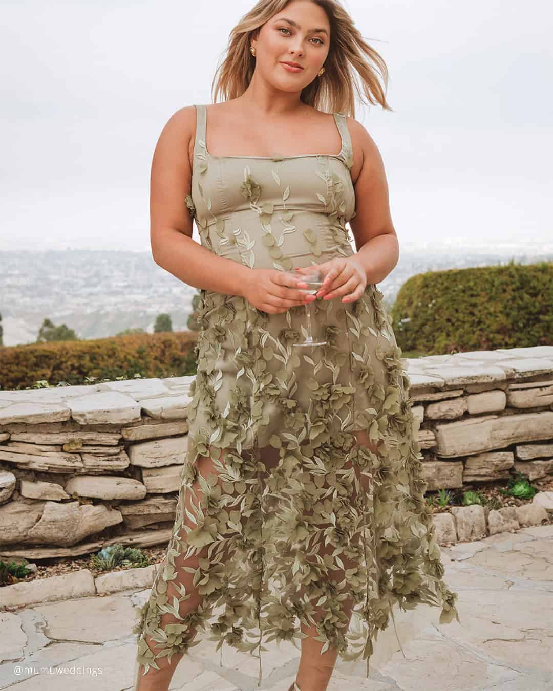 Plus Size Sage Green Bridesmaid Dresses