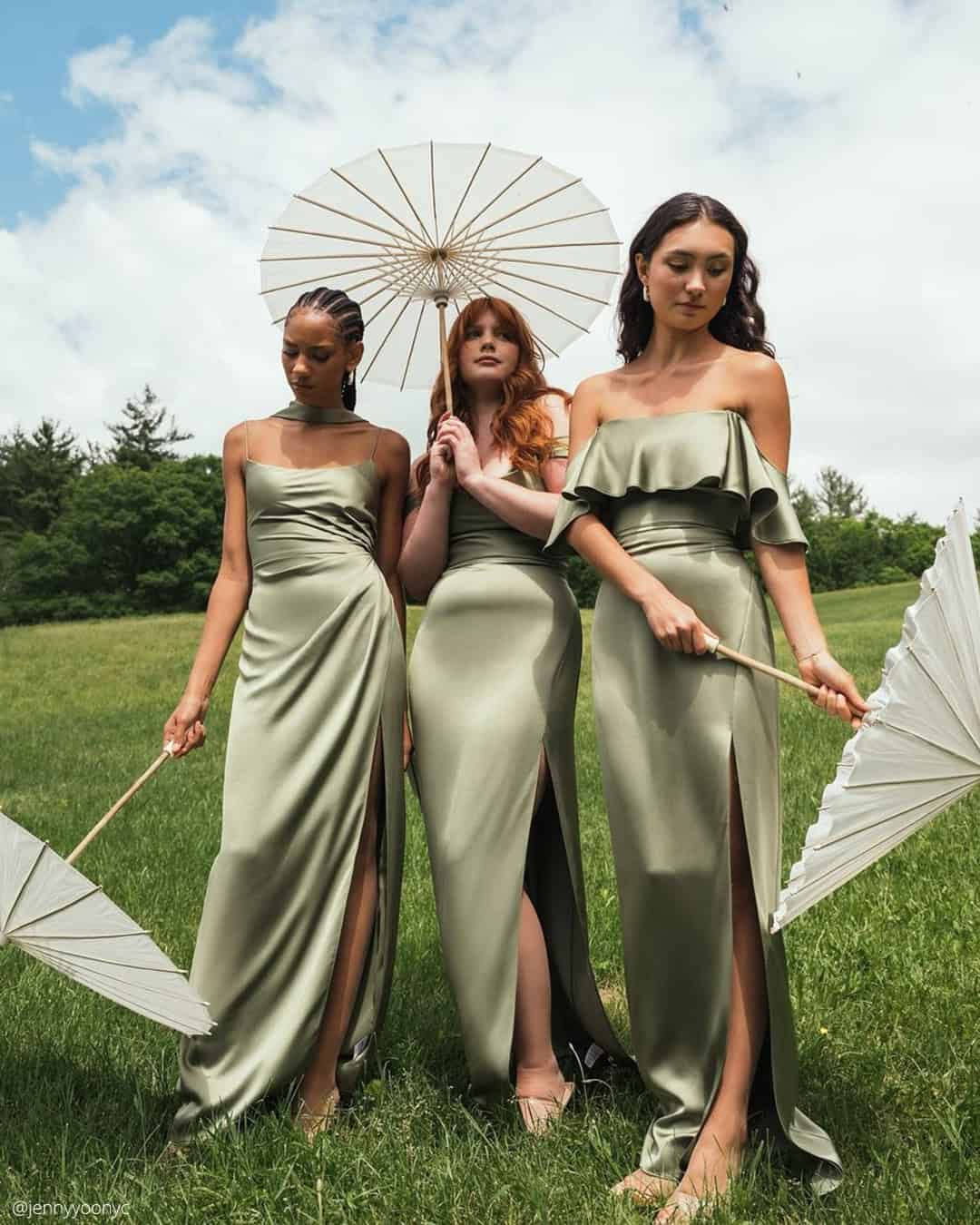 Olive Wedding Sage Green Bridesmaid Dresses