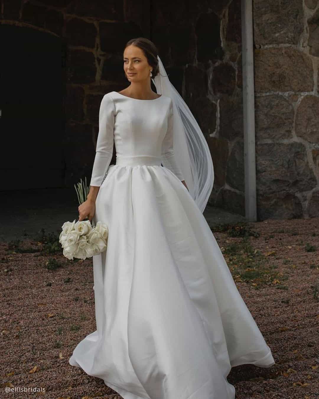Long Sleeve Modest Wedding Dresses