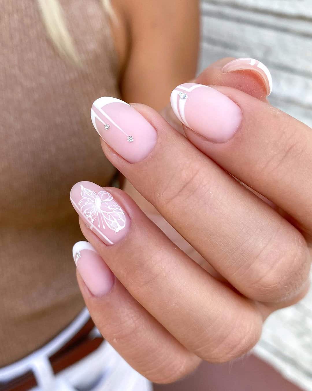 Pink and White Marble