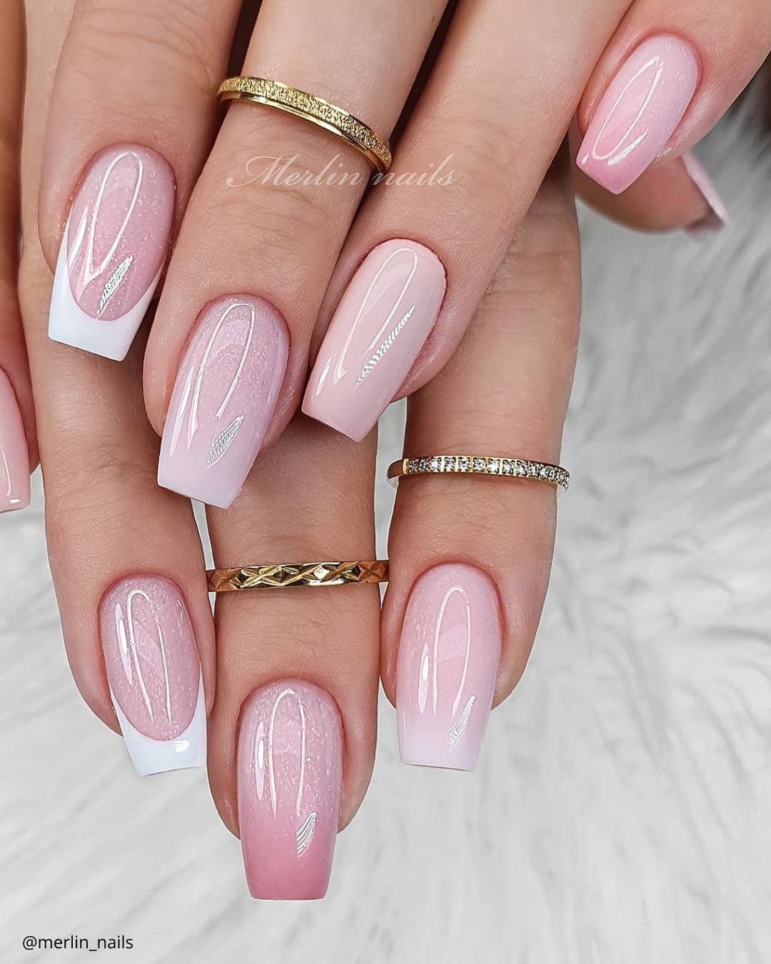 Pink and White Marble