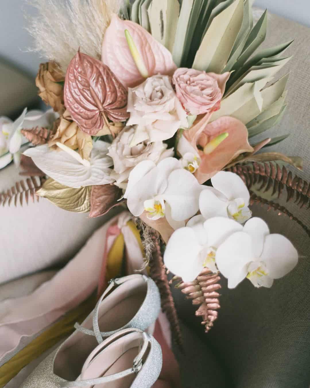 Asymmetrical Pink Bouquets