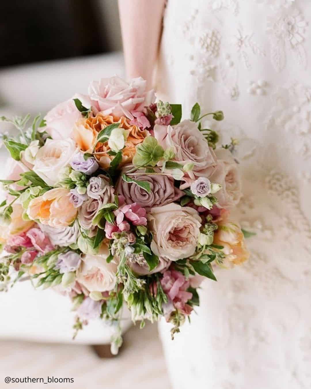 Round Pink Wedding Bouquets