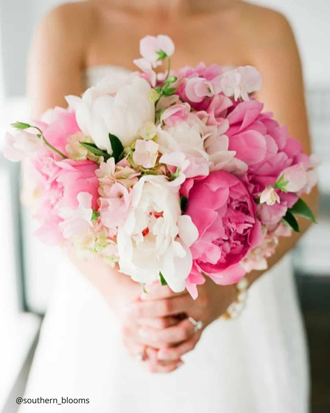 Pink Peony Wedding Bouquets