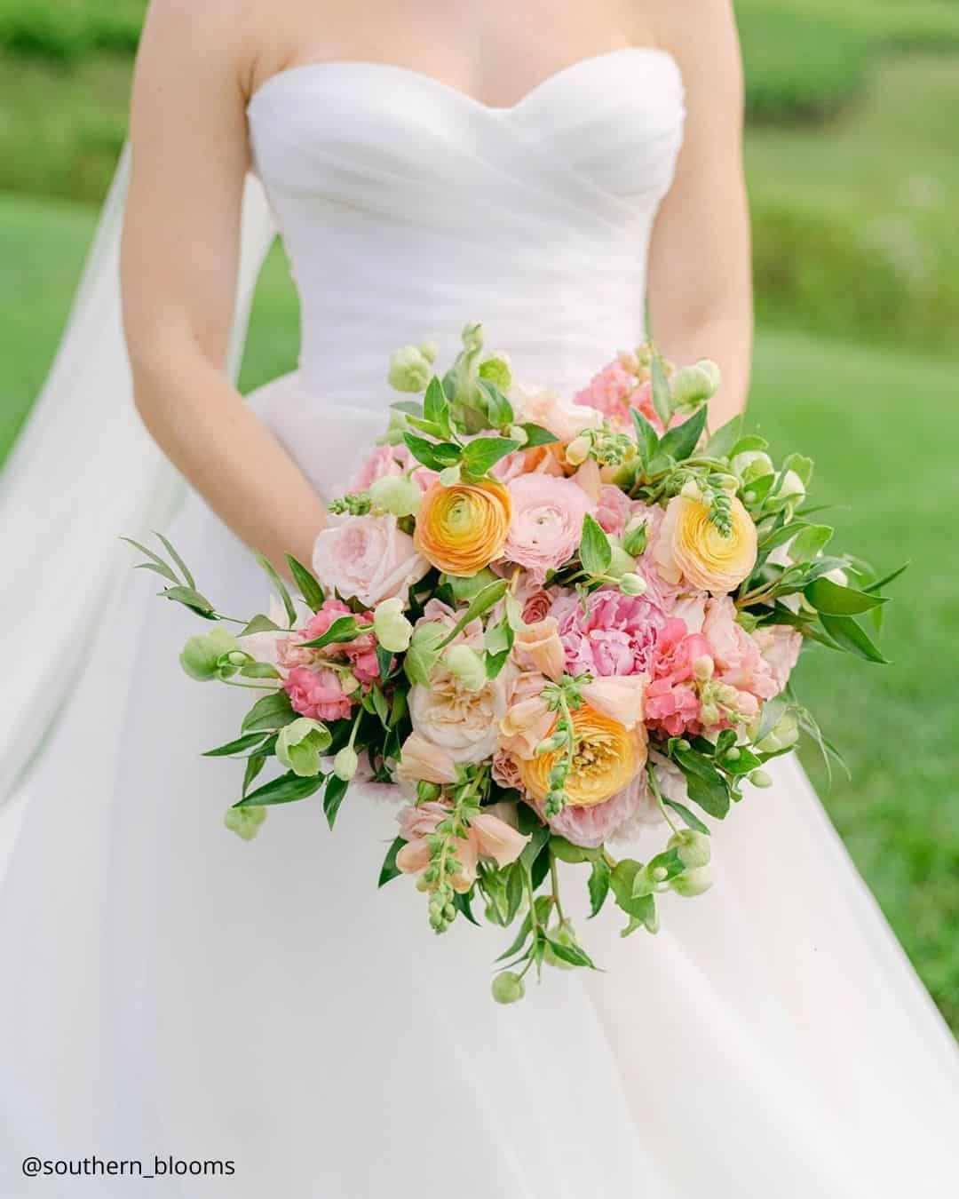Round Pink Wedding Bouquets