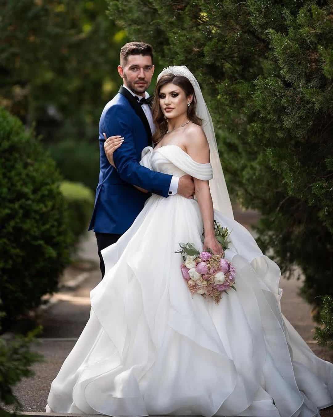 Pink And White Bridal Bouquets