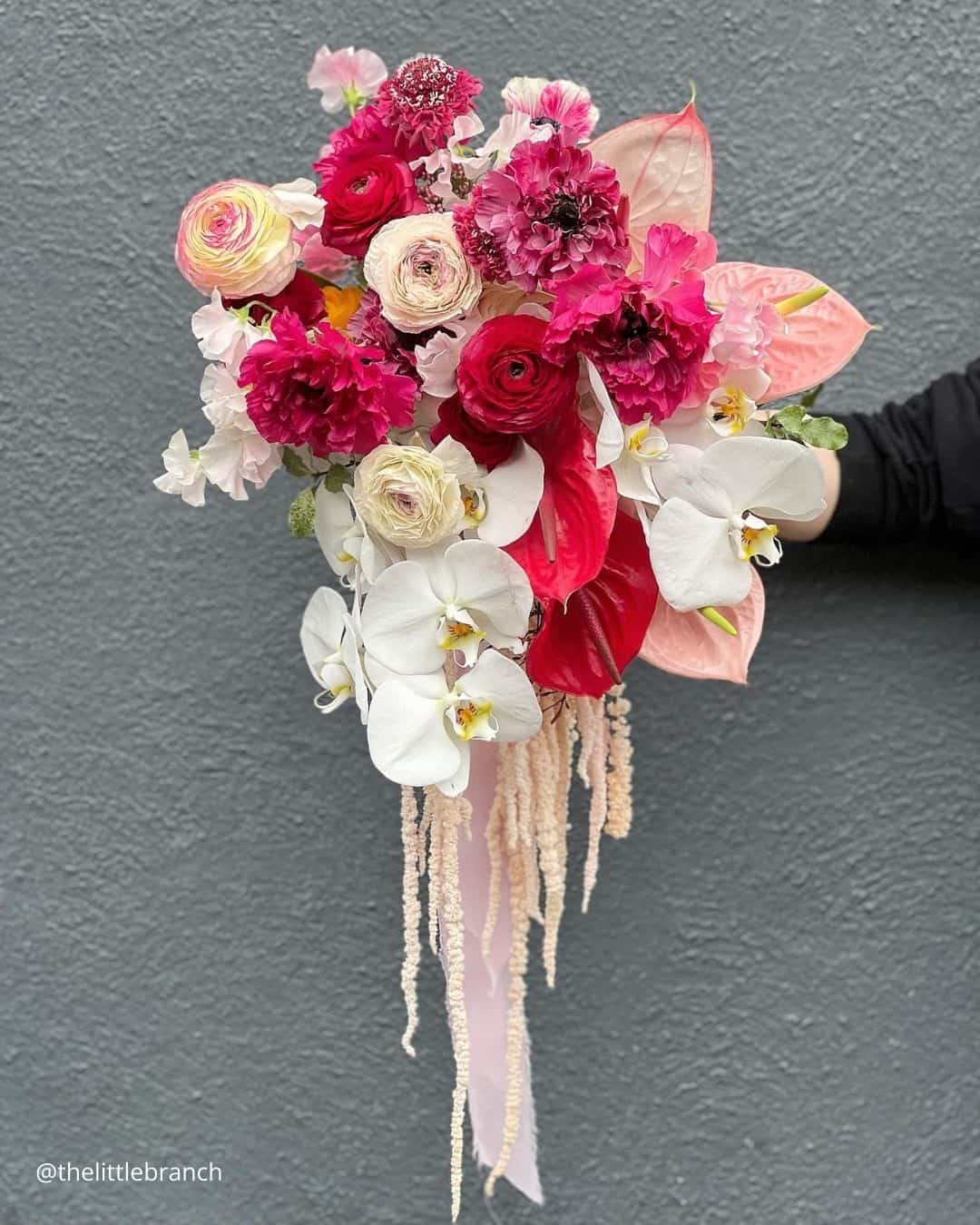Asymmetrical Pink Bouquets