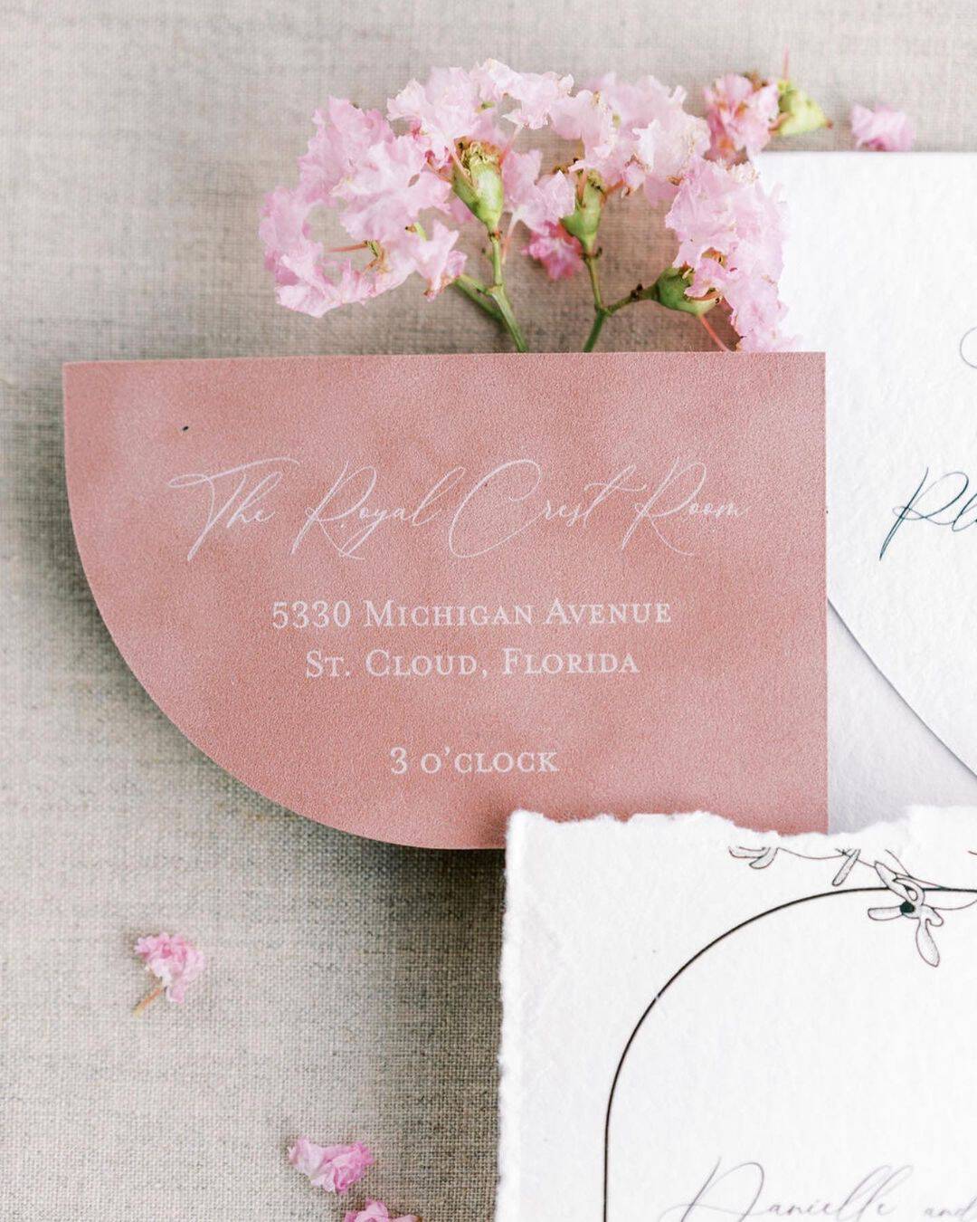 Wedding Decor in Dusty Rose