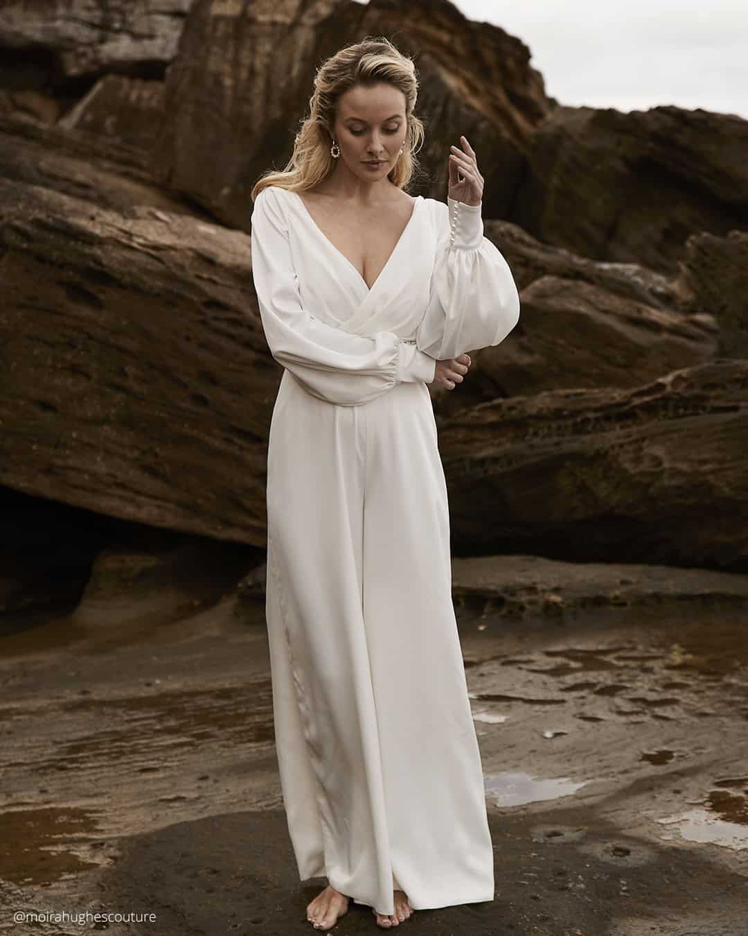 Pantsuits Elopement Wedding Dresses