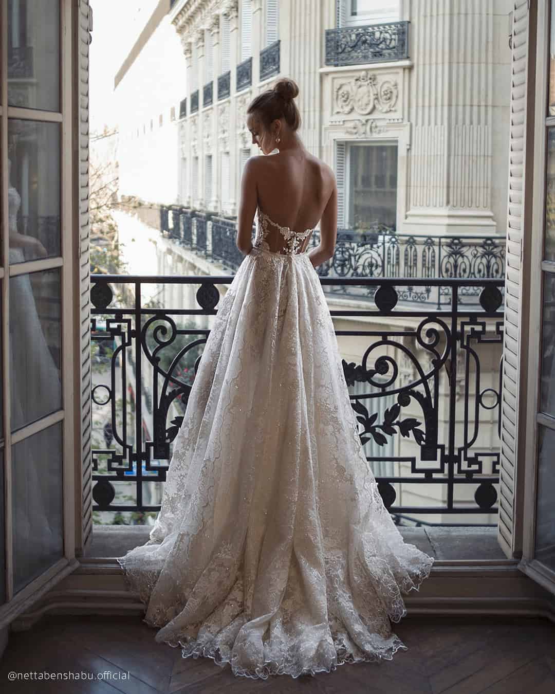 Lace Back Wedding Dresses Ideas