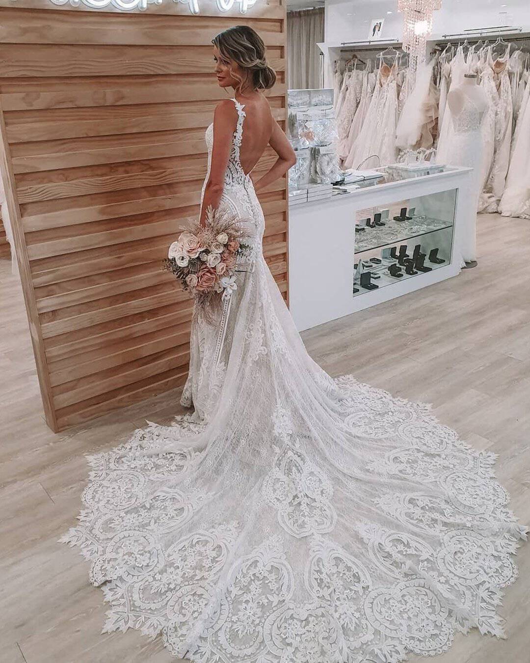 Boho Wedding Dress Backless Ideas