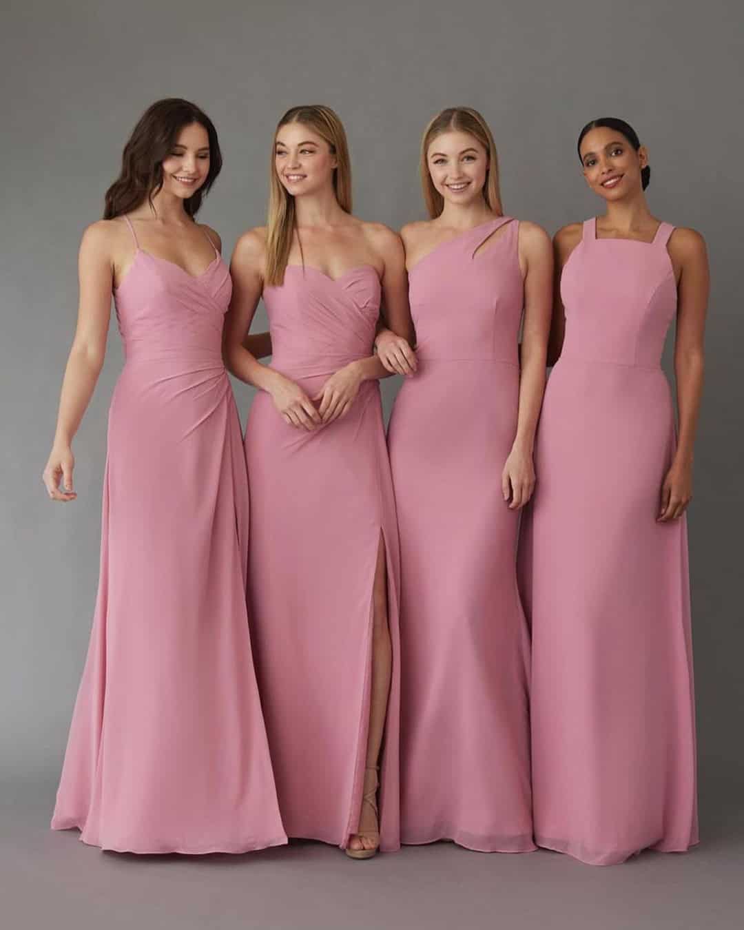 Blush Pink Bridesmaid Dresses