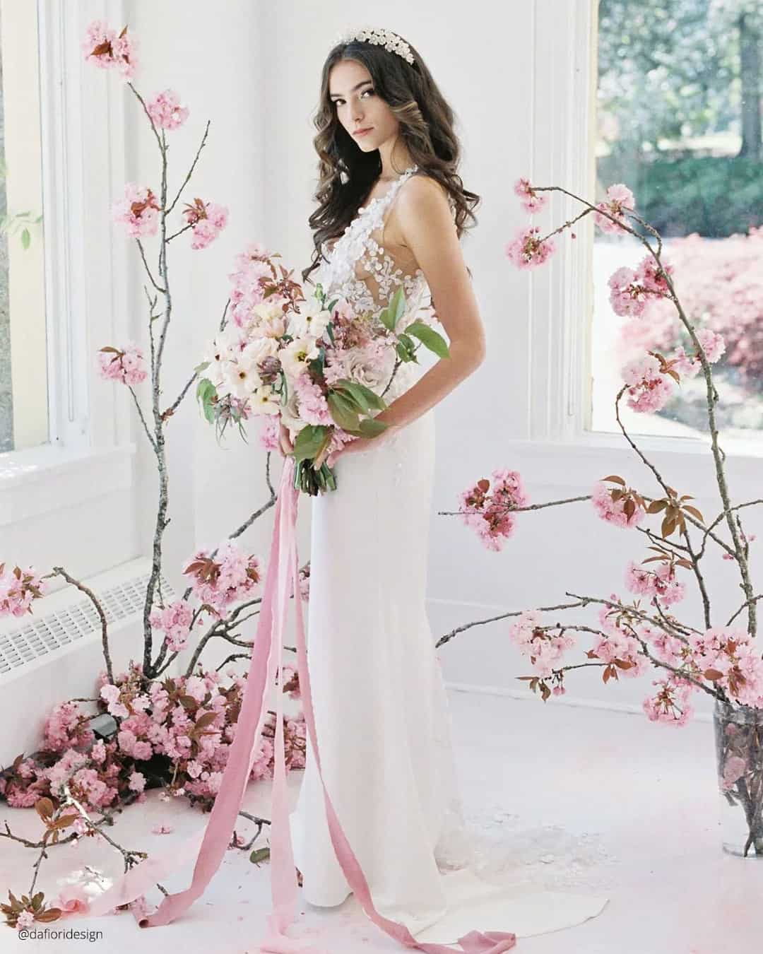Romantic Pastel Spring Wedding Bouquets