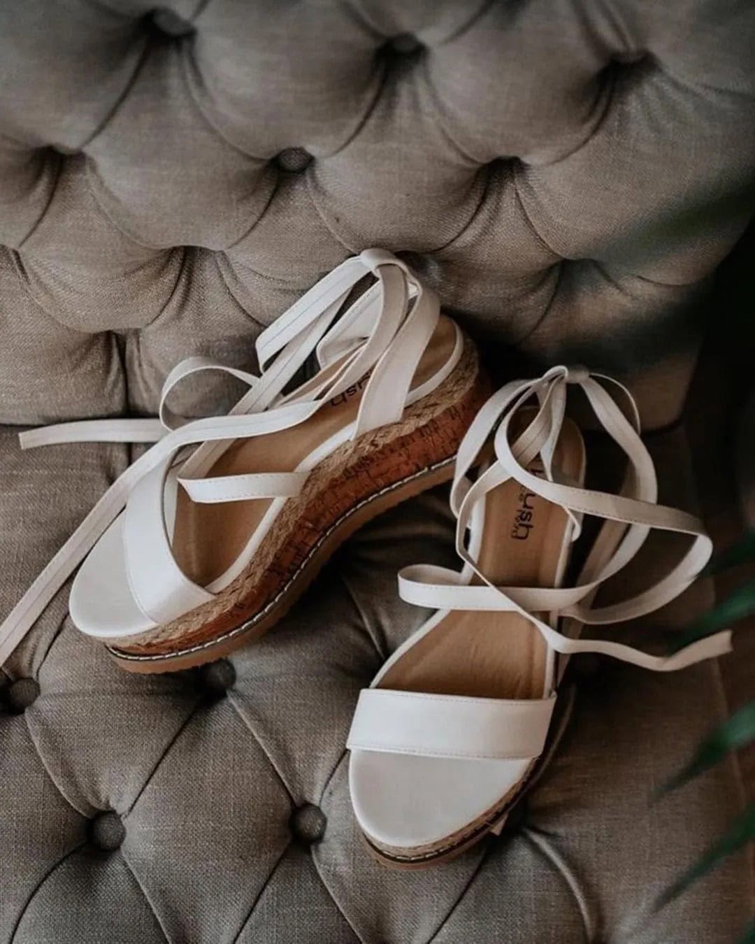 Lace Wedding Wedges Shoes For Bride